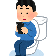 悲報 陰キャぼっち高校生のワイ 昼休み中にトイレでスマホ ベア速